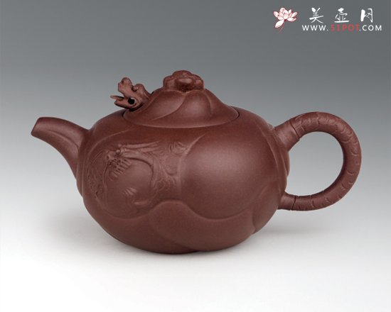 紫砂壶图片：鱼化龙 - 宜兴紫砂壶网