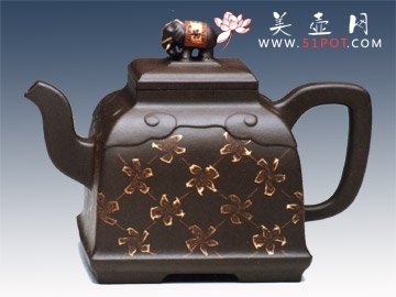 紫砂壶图片：吉祥如意 - 宜兴紫砂壶网