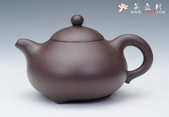 紫砂壶图片：三足乳丁 - 宜兴紫砂壶网