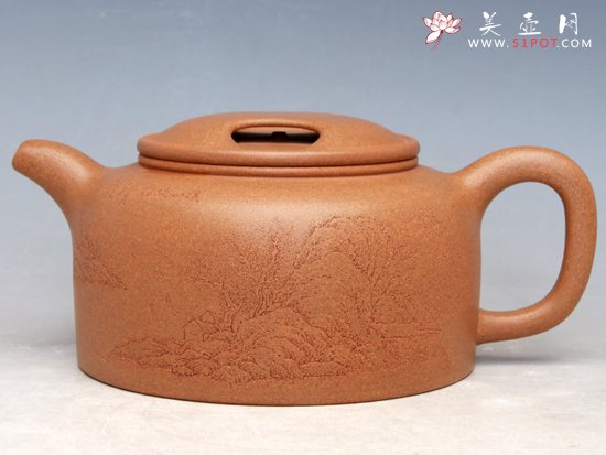 紫砂壶图片：牛盖莲子... - 宜兴紫砂壶网