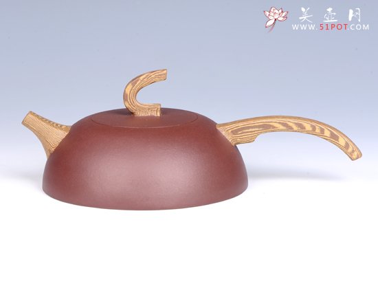 紫砂壶图片：- 绞泥雀壶 - - 宜兴紫砂壶网
