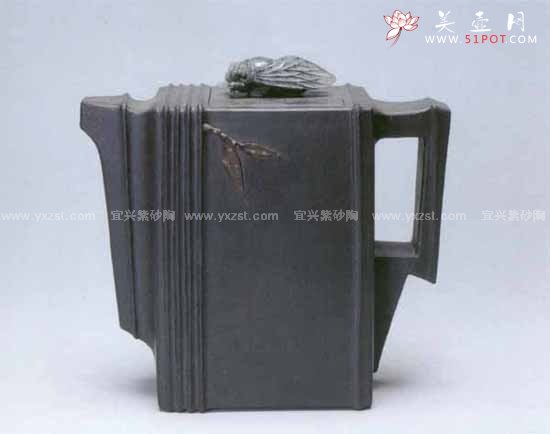 紫砂壶图片：听蝉壶 - 宜兴紫砂壶网