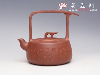 紫砂壶图片：星雨提梁 - 宜兴紫砂壶网