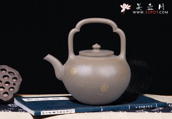 紫砂壶图片：吴径提梁 - 宜兴紫砂壶网