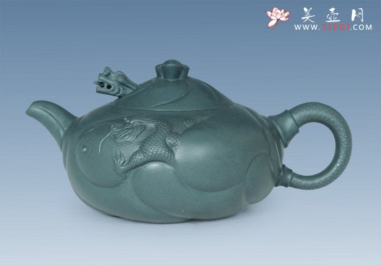 紫砂壶图片：鱼化龙 - 宜兴紫砂壶网