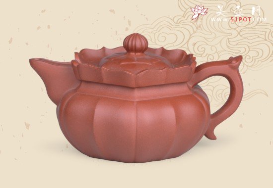 紫砂壶图片：筋囊僧帽 - 宜兴紫砂壶网