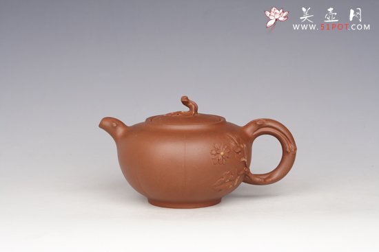 紫砂壶图片：秋色450CC（全手工） - 宜兴紫砂壶网