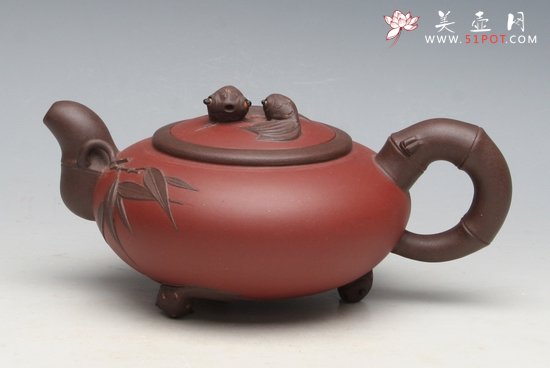 紫砂壶图片：富竹有余 - 宜兴紫砂壶网