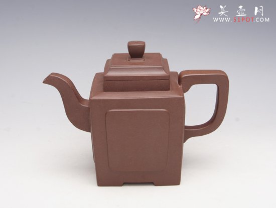紫砂壶图片：四方壶 - 宜兴紫砂壶网