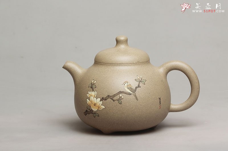 紫砂壶图片：泥绘乳丁 - 宜兴紫砂壶网