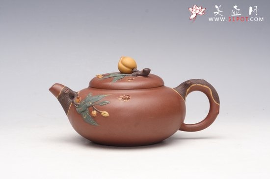 紫砂壶图片：桃韵 - 宜兴紫砂壶网