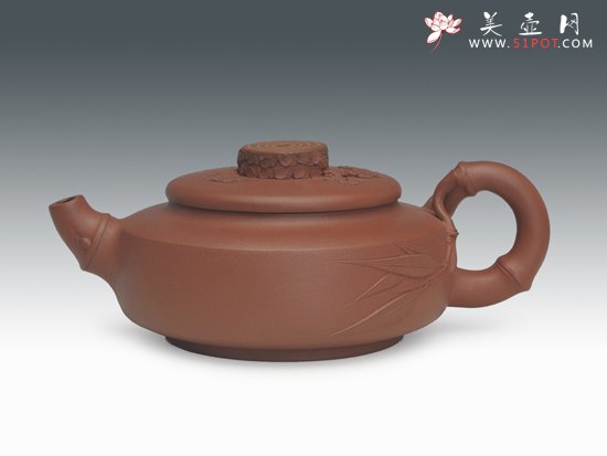 紫砂壶图片：松竹壶 - 宜兴紫砂壶网