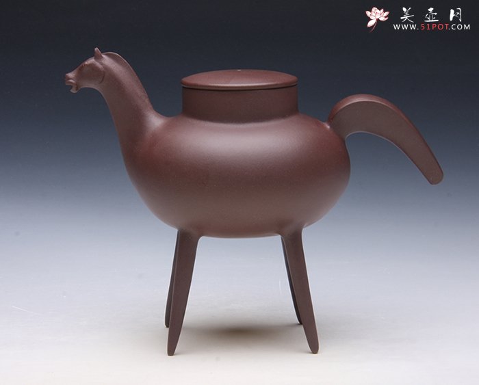 紫砂壶图片：马跃鼎盛 - 宜兴紫砂壶网