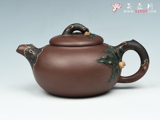 紫砂壶图片：寿桃 - 宜兴紫砂壶网