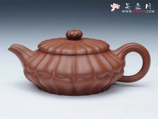 紫砂壶图片：扁合菱 - 宜兴紫砂壶网