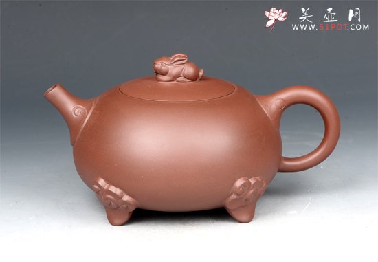 紫砂壶图片：如意兔 - 宜兴紫砂壶网