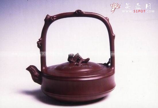 紫砂壶图片：三友提梁 - 宜兴紫砂壶网