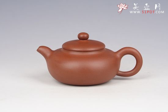 紫砂壶图片：扁古250cc全手工 - 宜兴紫砂壶网