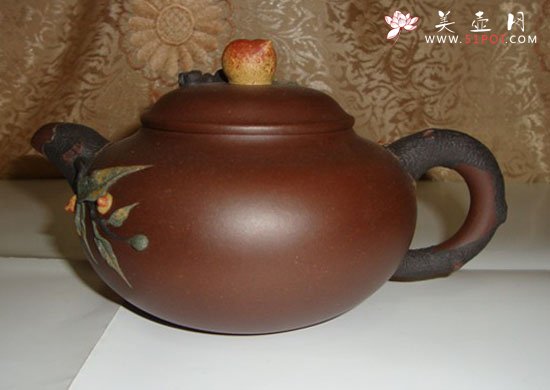 紫砂壶图片：圣桃 - 宜兴紫砂壶网