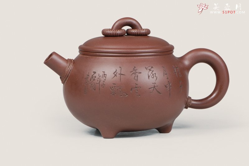 紫砂壶图片：福圆三足 - 宜兴紫砂壶网