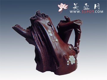 紫砂壶图片：梅桩壶 - 宜兴紫砂壶网