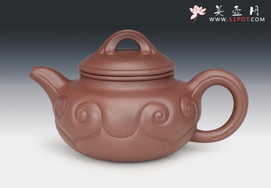 紫砂壶图片：仿古如意 - 宜兴紫砂壶网