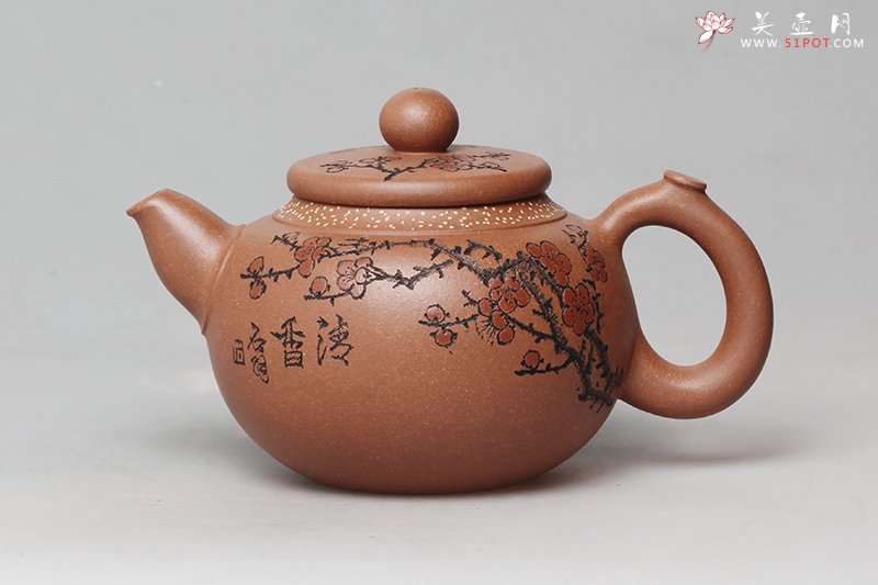 紫砂壶图片：红圆珠 - 宜兴紫砂壶网