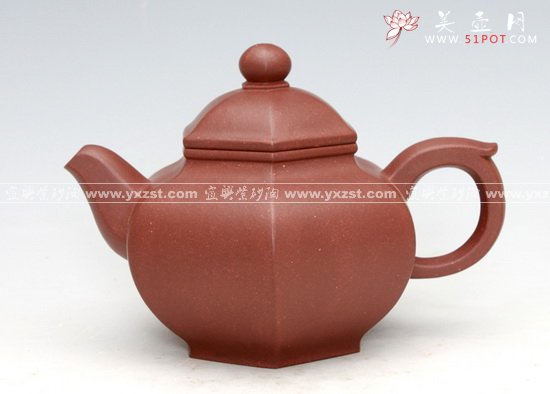 紫砂壶图片：六方掇只 - 宜兴紫砂壶网