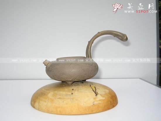 紫砂壶图片：竹供春公杯（三根竹子系列） - 宜兴紫砂壶网