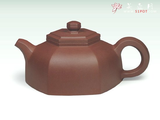紫砂壶图片：六方井栏 - 宜兴紫砂壶网
