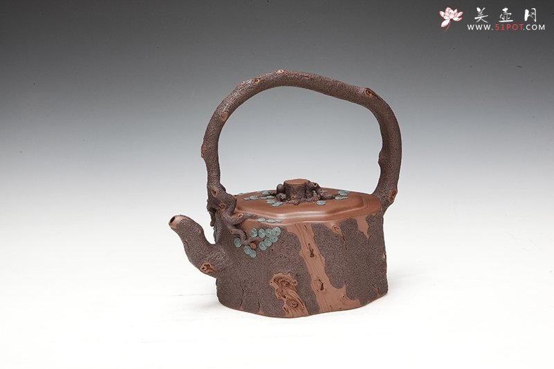 紫砂壶图片：苍松竞秀 - 宜兴紫砂壶网