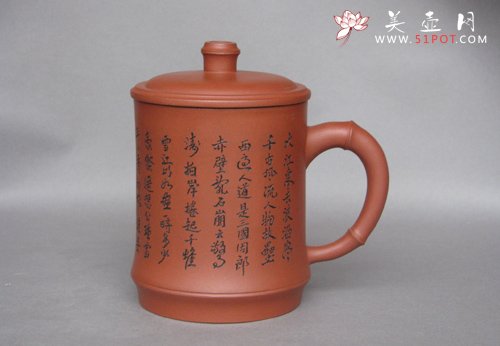 紫砂壶图片：竹节杯 - 宜兴紫砂壶网