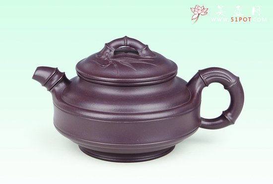 紫砂壶图片：双线竹鼓 拷贝 - 宜兴紫砂壶网