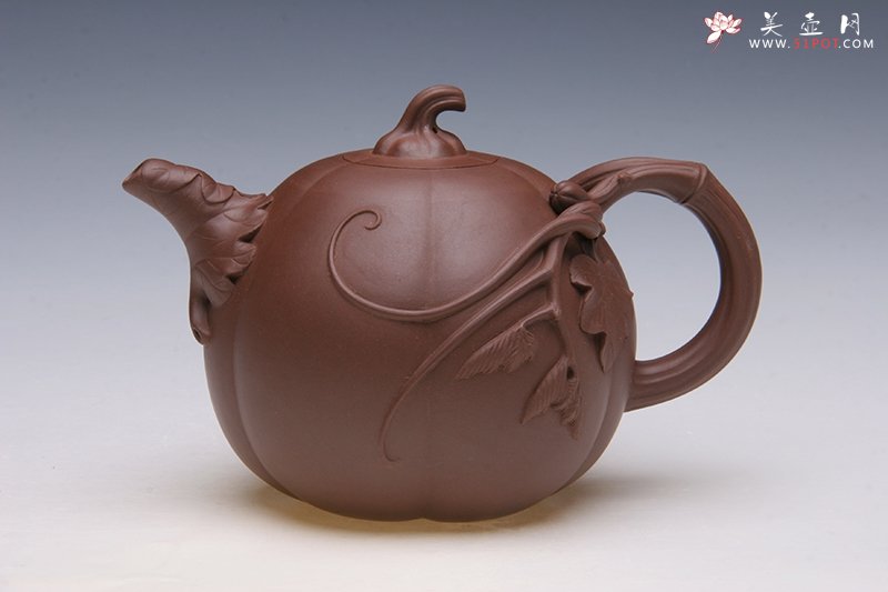 紫砂壶图片：束腰高南瓜 - 宜兴紫砂壶网