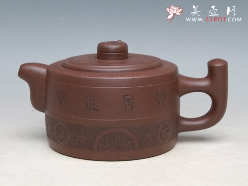 紫砂壶图片：伏羲壶 泥料：紫泥... - 宜兴紫砂壶网