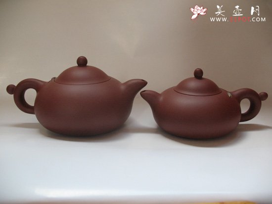 紫砂壶图片：双波玉婵(对) - 宜兴紫砂壶网