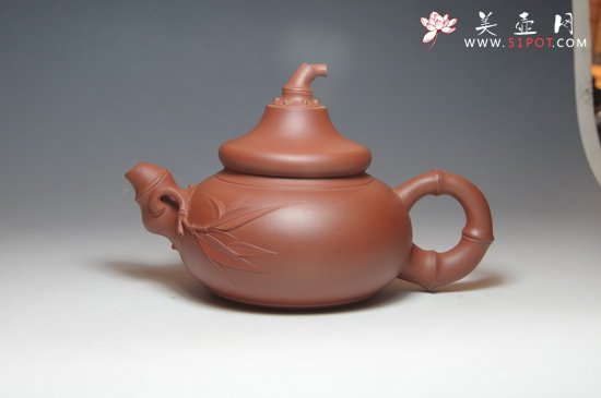 紫砂壶图片：竹节葫芦 - 宜兴紫砂壶网