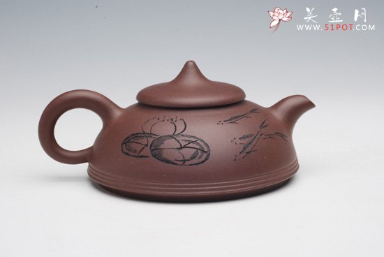 紫砂壶图片：渔翁 - 宜兴紫砂壶网