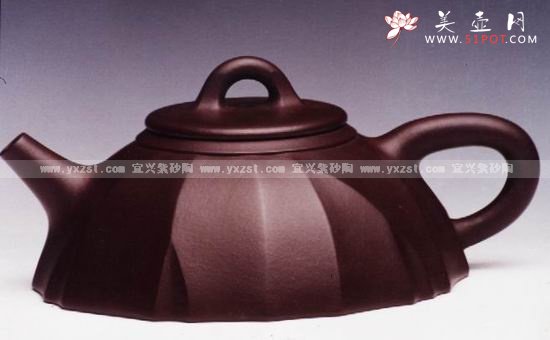 紫砂壶图片：筋纹石瓢 - 宜兴紫砂壶网