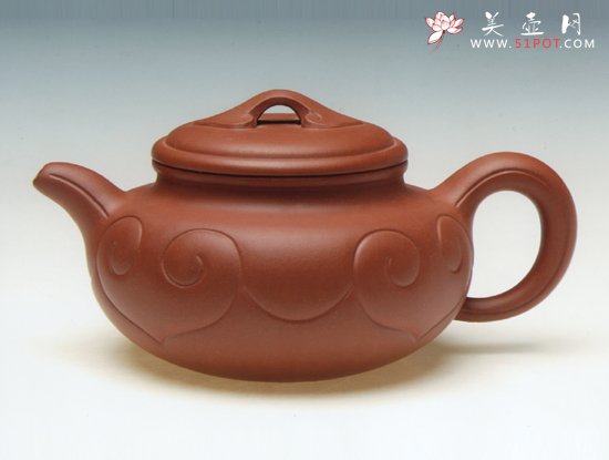 紫砂壶图片：仿古如意 - 宜兴紫砂壶网