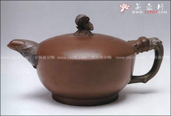 紫砂壶图片：彩碟壶 - 宜兴紫砂壶网