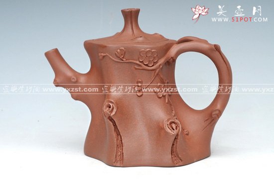 紫砂壶图片：小号梅桩 - 宜兴紫砂壶网