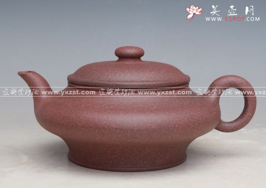 紫砂壶图片：虚扁 - 宜兴紫砂壶网