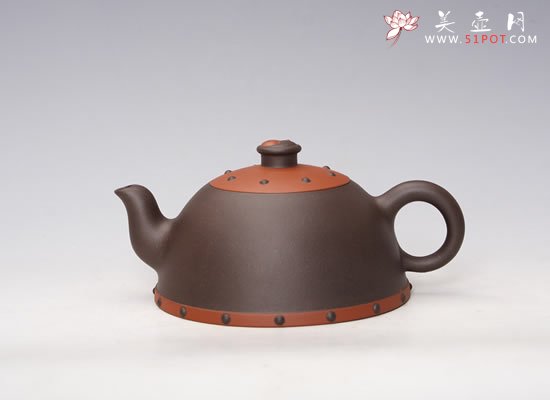 紫砂壶图片：鼓子太极 - 宜兴紫砂壶网