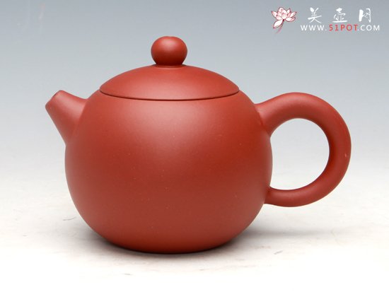 紫砂壶图片：圆球（清水泥）380ML - 宜兴紫砂壶网