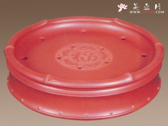 紫砂壶图片：《虚竹》茶海 - 宜兴紫砂壶网