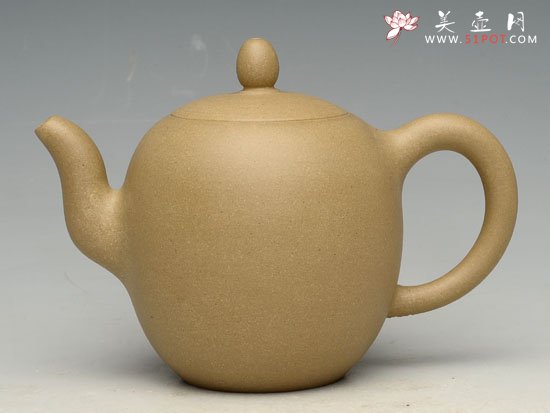 紫砂壶图片：美人肩（本山绿泥） 180cc - 宜兴紫砂壶网