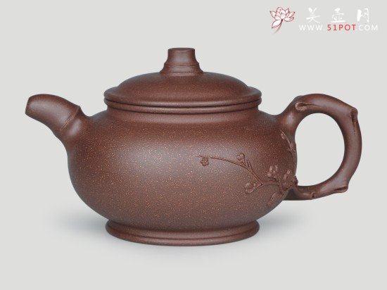 紫砂壶图片：梅竹情深 - 宜兴紫砂壶网