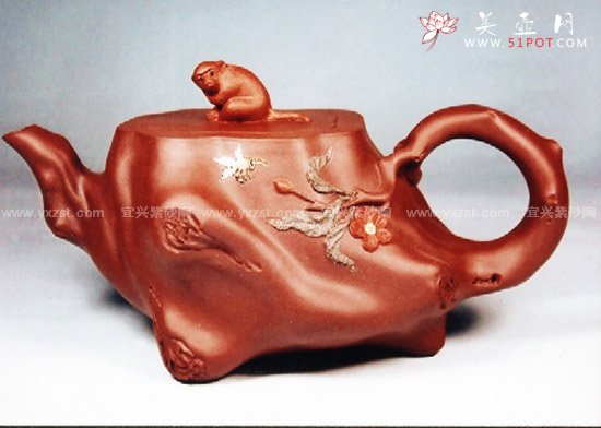 紫砂壶图片：封猴 - 宜兴紫砂壶网