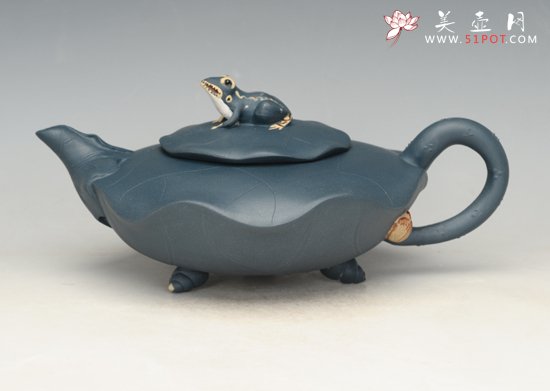 紫砂壶图片：青蛙荷叶 - 宜兴紫砂壶网